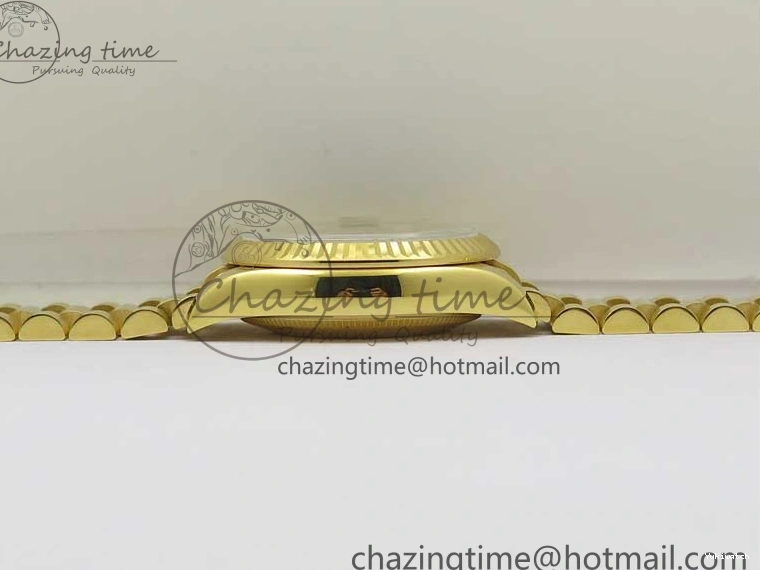 Best 31mm Malachite Bracelet EWF on Dial YG Daydate YG Edition 278288 Green ETA2688 President 0416